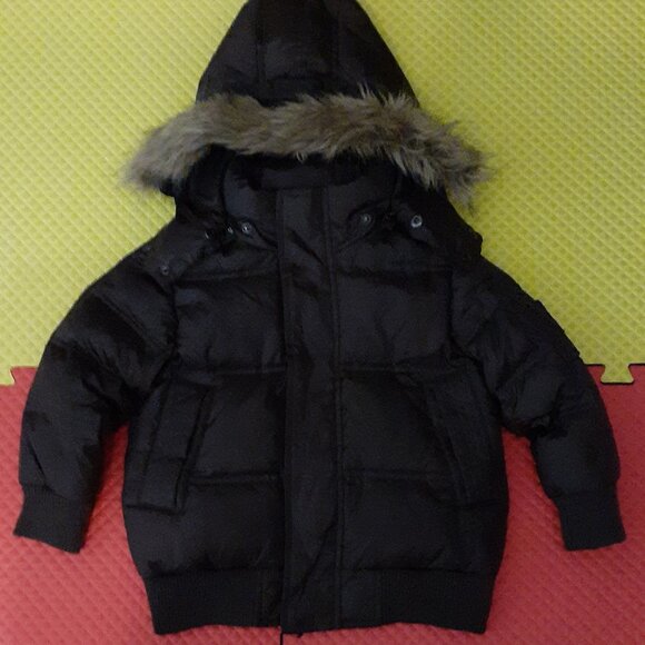 Frost Free Removable Faux Fur Hood Down Puffer Jacket, NEW - Picture 2 of 4